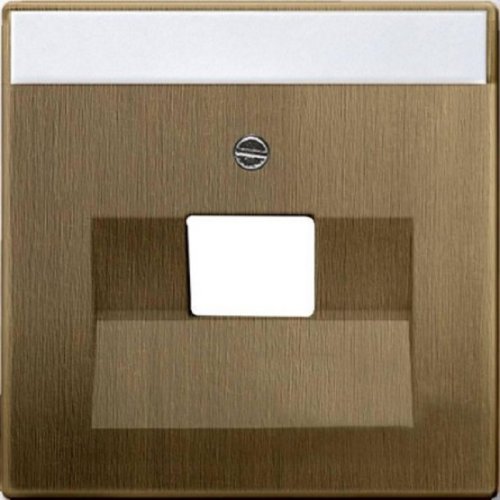 Лицевая панель ABB Династия для 1-м. розетки RJ11/RJ45 античная латунь картинка